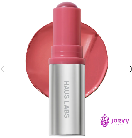 HAUS LABS BY LADY GAGA Color Fuse Longwear Hydrating Glassy Lip + Cheek Blush Balm Stick - Glassy rosette